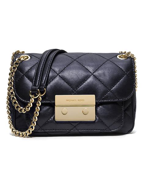 sloan quilted leather small messenger michael kors|Sloan Small Quilted Leather Shoulder Bag .